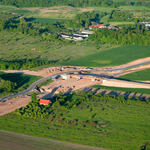 LOTNICZE, PL, Warm-Maz. Budowa drogi nr 7 w okolicy Elblaga.