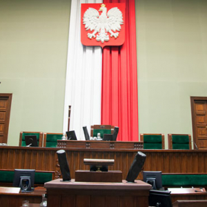 Sala Posiedzen Sejmu RP, Stol Prezydialny.