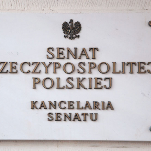 Szyld Kancelarii Senatu RP.