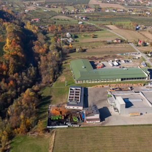 Olszana, Zaklad Produkcji Zageszczonych Sakow. EU, Pl, Malopolskie. Lotnicze.