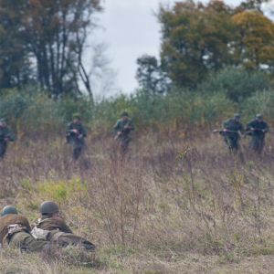 Orneta, 08.10.2017 inscenizacja bitwy pod Serockiem w 1944 r. EU, Pl, warm-maz