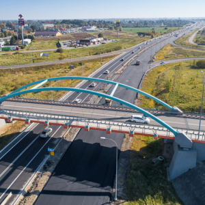 Nowy Dwor Gdanski, 06.10.2018 r. wezel komunikacyjny, droga krajowa nr 7 w trakcie budowy EU, PL, Pomorskie, Lotnicze