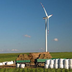 Pomorskie, Swarzewo. Silownie wiatrowe.