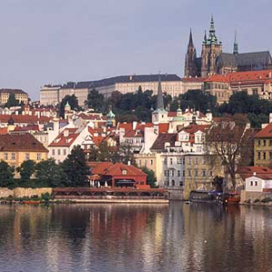 Praga. Panorama na Hradczany