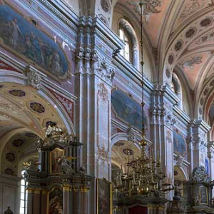 Litwa-Kowno (Kaunas). Wnętrze katerdy Piotra i Pawała.