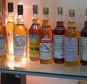 Ekspozycja szkockiej whisky.