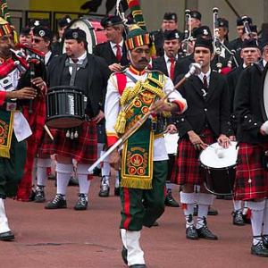 Szkocja-Glasgow. Piping Festival. Miedzynarodowy Festiwal Dudziarzy.