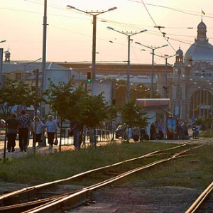 Lwów. Dworzec PKP.