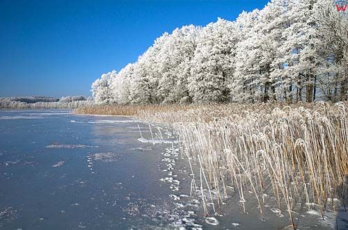 Zima, jezioro Juno, warm-maz