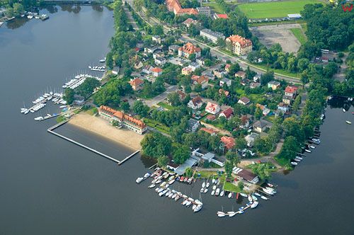 LOTNICZE. PL-Warm-Maz. jezioro Jeziorak, Ilawa port Jachtowy.
