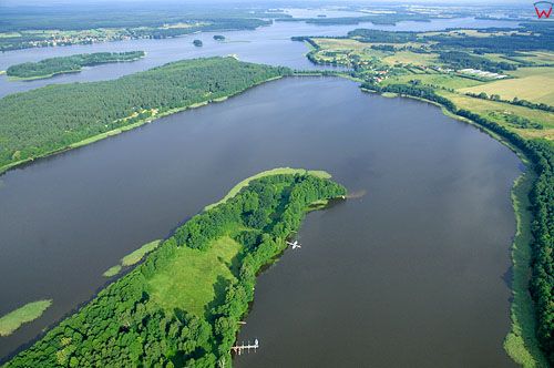 LOTNICZE. PL-Warm-Maz. jezioro Jeziorak, widok od str. S.