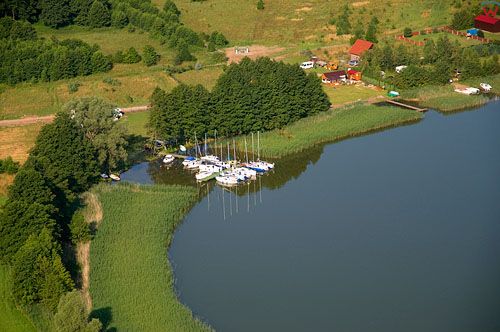 Lotnicze, PL, Warm-Maz. Jezioro Swiecajty w okolicy wsi Kal.
