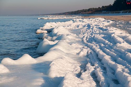 PL, warm-maz. Morze Baltyckie zima.