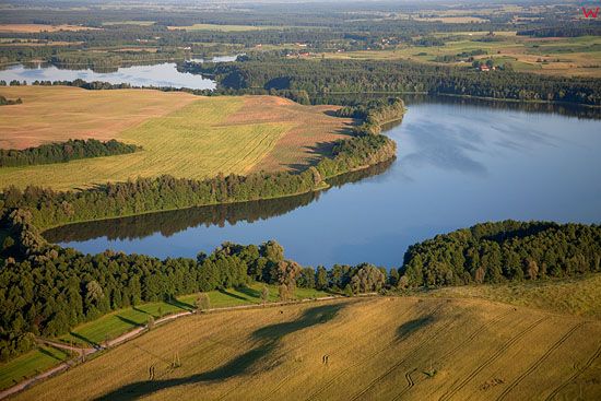 Lotnicze, Pojezierze Mazurskie (Elckie). Jezioro Olecko Male.