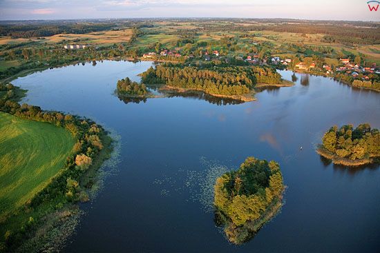Lotnicze, warm-maz, Pojezierze Mazurskie (Elckie). Jezioro Druglin.