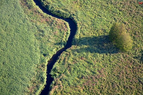 Lotnicze, Pl, podlaskie. Dolina rzeki Rospudy.