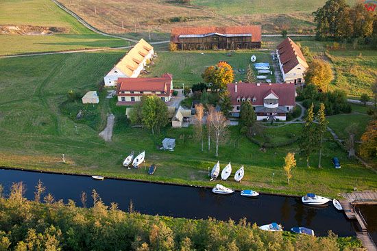 Lotnicze, Pl, warm - maz. Przystan jachtowa Zielony Lasek.