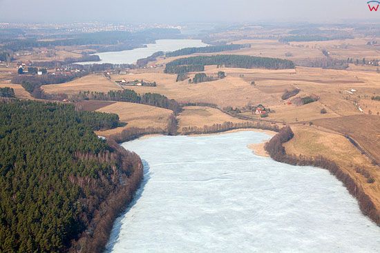 Pl, warminsko-mazurskie, Lotnicze. Jezioro Wagiel.