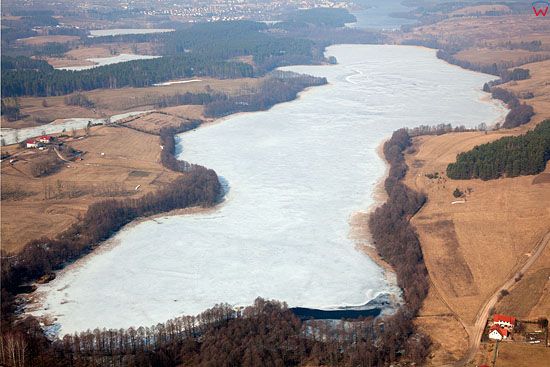 Pl, warminsko-mazurskie, Lotnicze. Jezioro Wierzbowskie.