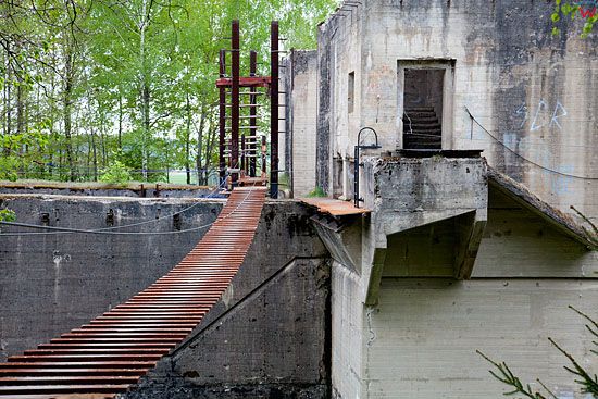 Pl, warm-maz. Kanal Mazurski. Sluza Lesniewo Gorne.