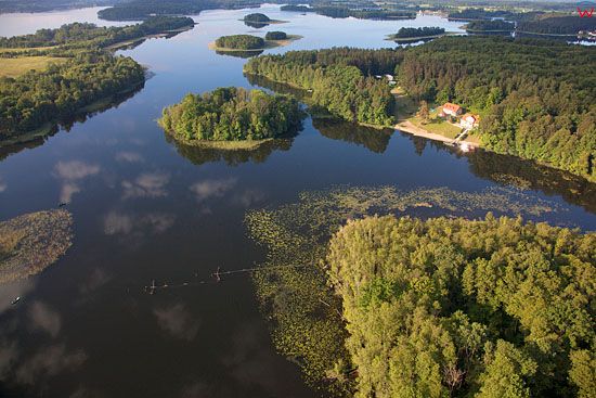 Lotnicze. PL, warm-maz. Jezioro Narie. 
