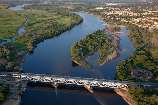 Lotnicze, EU, PL, mazowieckie. Most Pancera na rzece Narew.