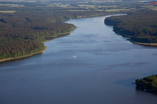 Lotnicze, EU, PL, warm-maz. Jezioro Jeziorak i Park Krajobrazowy Pojezierza Ilawskiego.