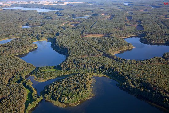 EU, PL, Pomorskie. Pojezierze Kaszubskie. Jezioro Kly i Mlosino.
