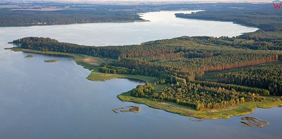 Lotnicze, EU, PL, Pomorskie. Zaborski Park Krajobrazowy. Jezioro Charzykowskie.