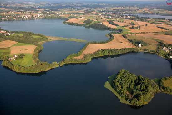Lotnicze, EU, PL, Pomorskie. Kaszubski Park Krajobrazowy. Jezioro Rekowo i Biale.   