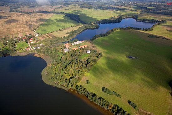 Lotnicze, EU, PL, warm - maz. Jezioro Gieladzkie i Pustnik Maly.