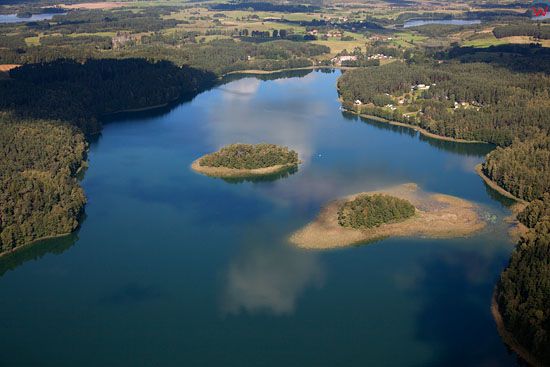 Lotnicze, EU, PL, warm - maz. Jezioro Pilakno.