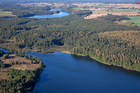 Lotnicze, EU, PL, Kujawsko - Pomorskie. Pojezierze CheĹ‚minskie. Jezioro Niskie Brodno.