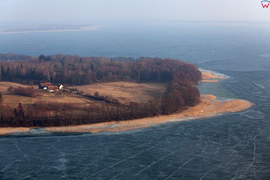 Zwierzyniecki Rog nad jezioram Mamry.