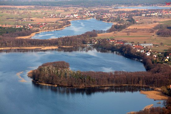 Jezioro Lasmiady i Stradunskie. EU, Pl, warm-maz, LOTNICZE.