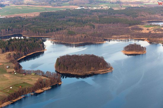 Jezioro Kukowino. EU, Pl, warm-maz, LOTNICZE.