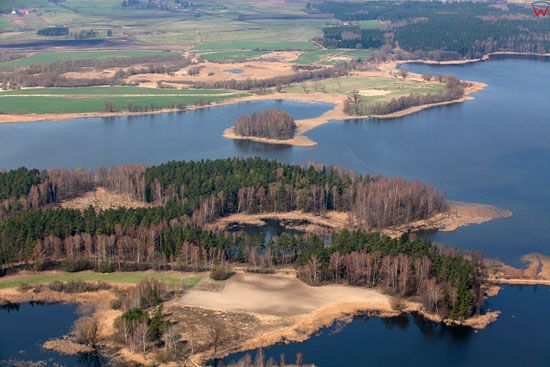 Jezioro Kruklin. Lotnicze, EU, Pl, warm-maz.