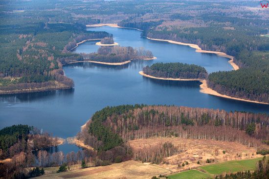 Jezioro Wydminskie. Lotnicze, EU, Pl, warm-maz.