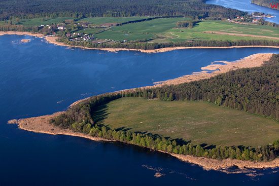 Jezioro Sniardwy i Beldany. EU, Pl, warm-maz, LOTNICZE.