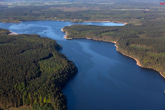 Jezioro Beldany. EU, Pl, warm-maz, LOTNICZE.