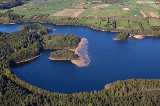 Jezioro Probarskie. EU, Pl, warm-maz, LOTNICZE.
