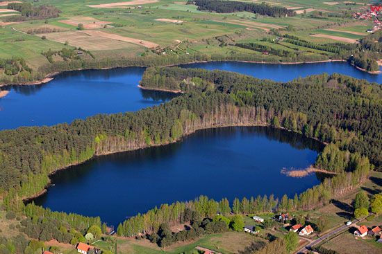Jezioro Zjadlo i Probarskie EU, Pl, warm-maz, LOTNICZE.