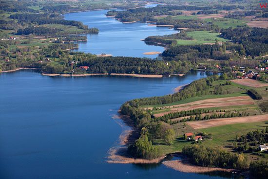 Jezioro Probarskie i Juksty. EU, Pl, warm-maz, LOTNICZE.