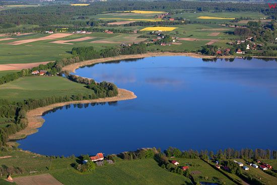 Jezioro Sileckie. EU, Pl, warm-maz, LOTNICZE.