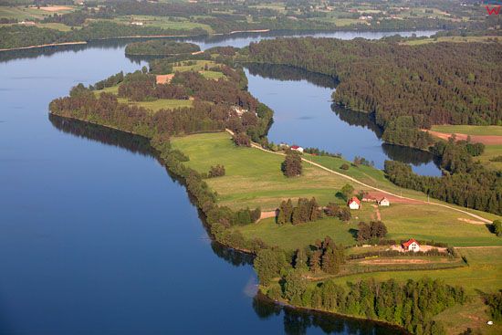 Jezioro Rospuda. EU, Pl, warm-maz, LOTNICZE.