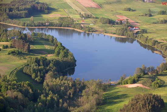 Jezioro Przystaje. EU, Pl, warm-maz, LOTNICZE.