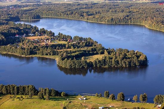 Jezioro Ilinsk (Jelonek). EU, Pl, warm-maz. Lotnicze.