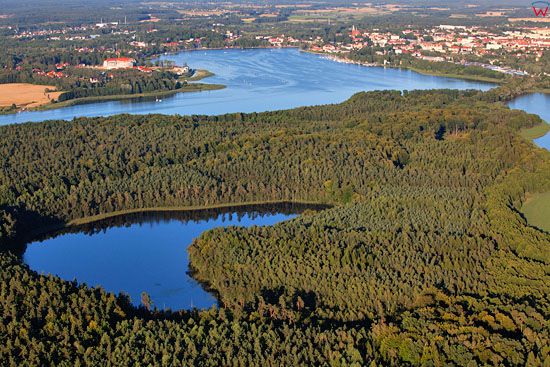 Jezioro Drweckie - Ostroda. EU, Pl, warm-maz. Lotnicze.
