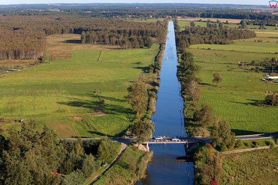 Kanal Jeglinski. EU, Pl, warm-maz. Lotnicze.