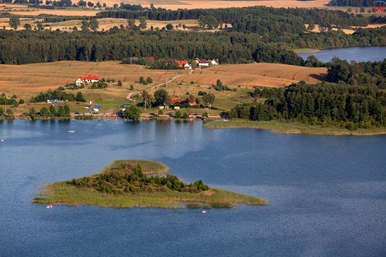 Jezioro Kownatki. EU, Pl, warm-maz. Lotnicze.